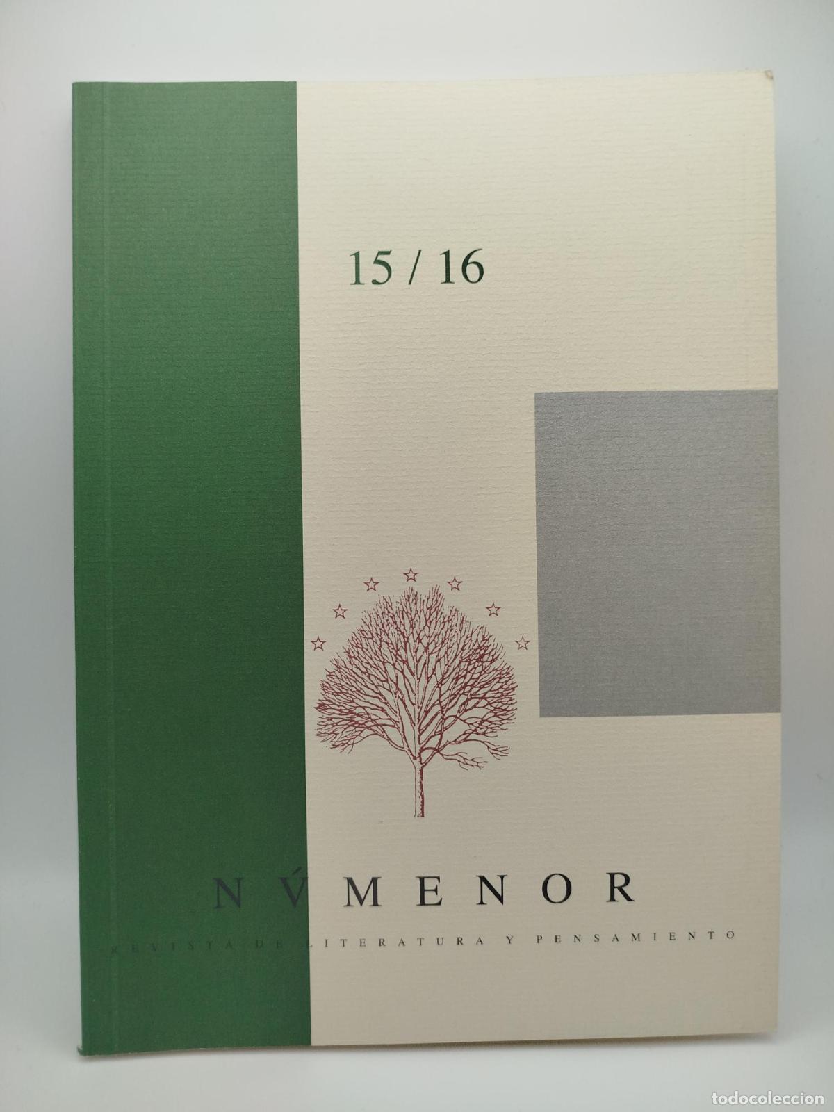 Libros de segunda mano: N&uacute;menor. Revista de literatura y pensamiento, N&ordm; 15/16 -