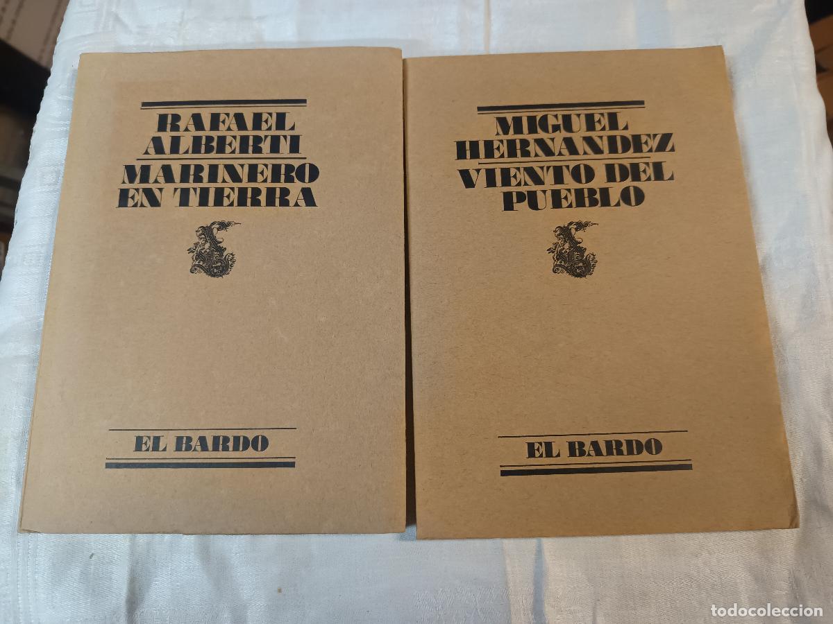 Libri di seconda mano: EL BARDO, RAFAEL ALBERTI MARINERO EN TIERRA Y MIGUEL HERNANDEZ VIENTO DEL PUEBLO, 115-117 LUMEN