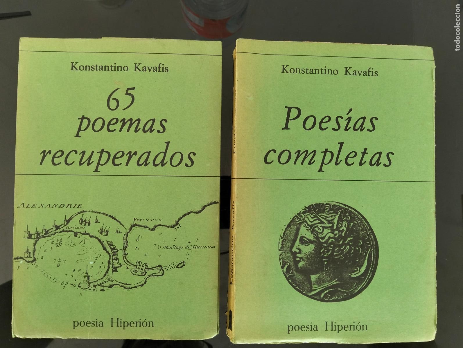 Libros de segunda mano: Lote Poesias de Konstantino Kavafis, Poesia Hiperion, 1979. Dos Obras. VISITA MI CATALOGO