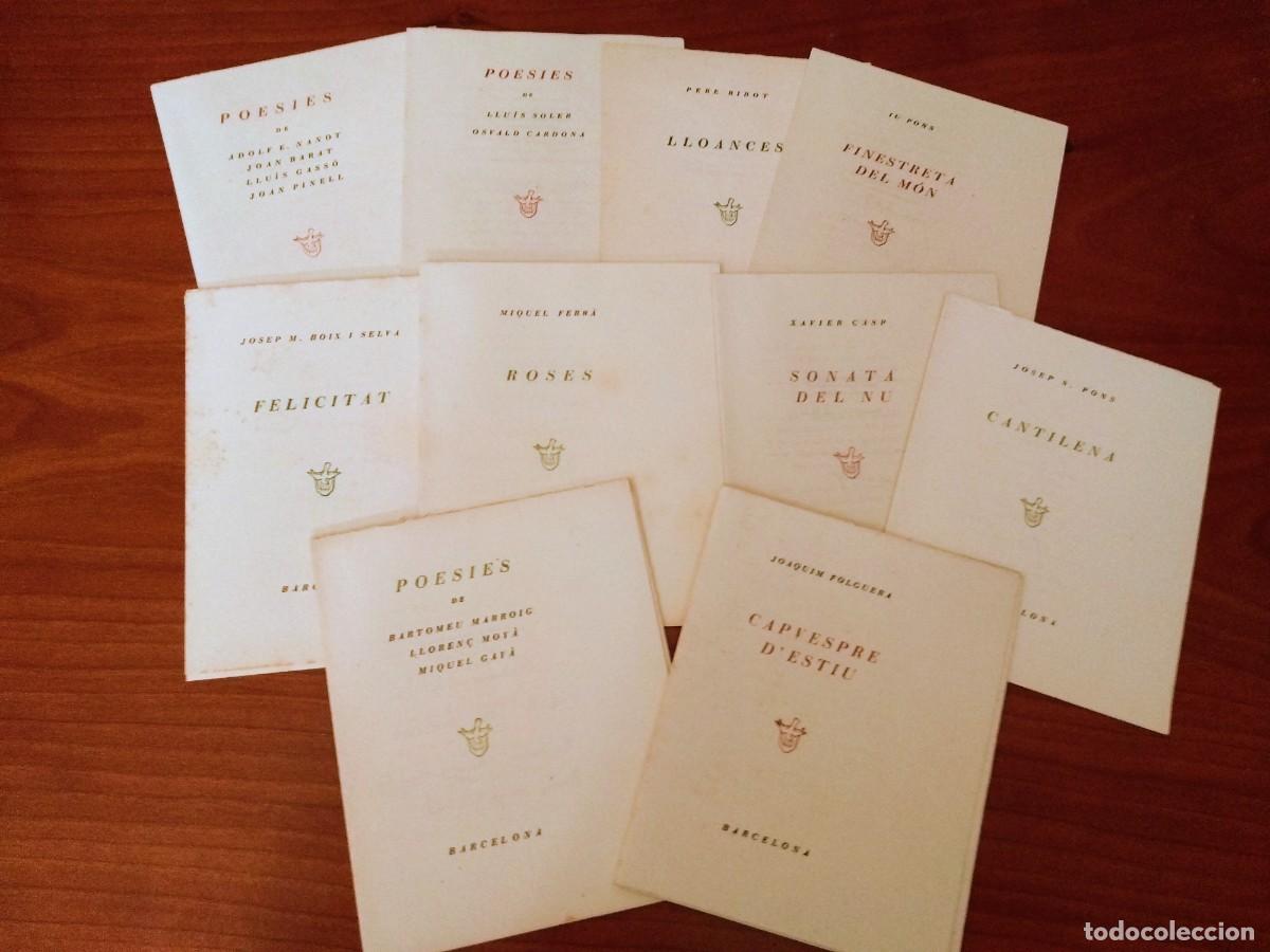 Libros de segunda mano: AMICS DE LA POESIA, POESIA EN LA CLANDESTINITAT, 10 LLIBRETS, NUMERATS I SIGNATS(dedicats)