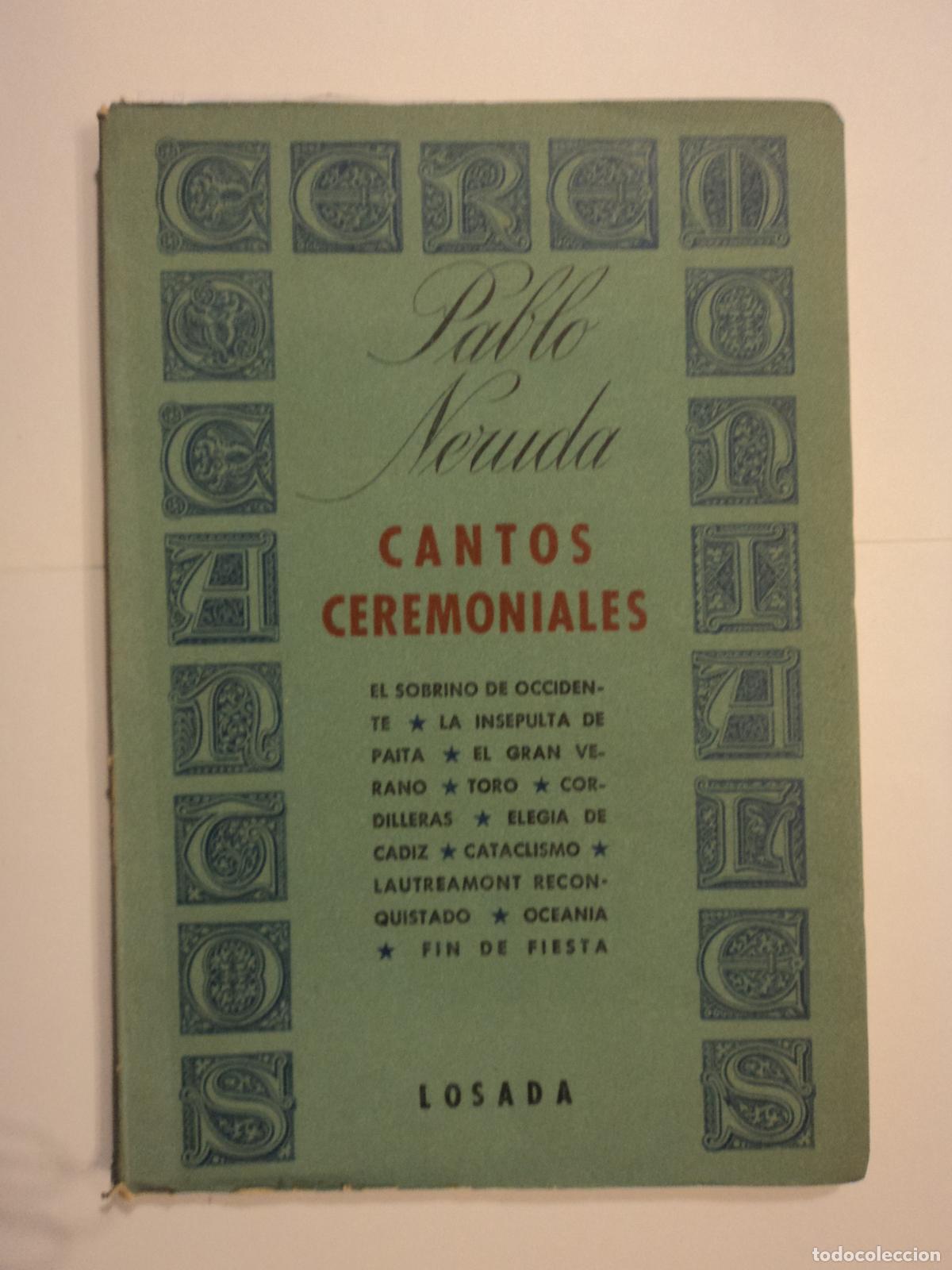 Livros em segunda m&atilde;o: Cantos Ceremoniales - Neruda, Pablo