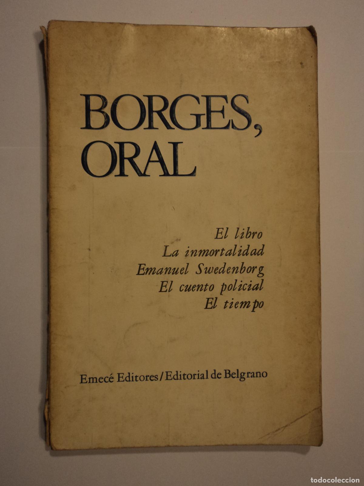Libros de segunda mano: Borges, Oral - Borges, Jorge Luis - Foto 1