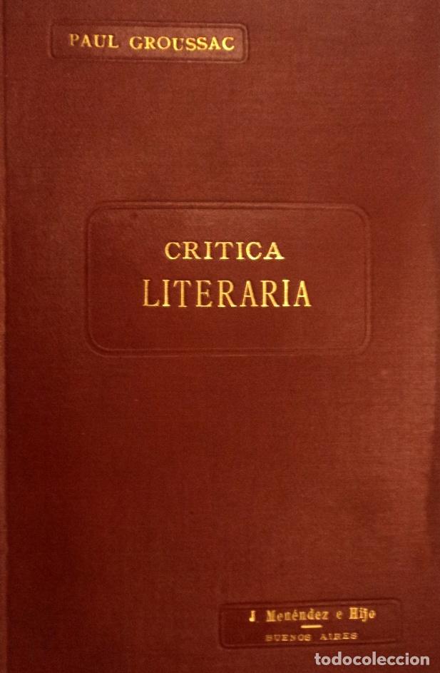 Libros de segunda mano: Cr&iacute;tica Literaria - Groussac, Paul