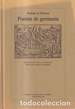 Libros de segunda mano: Poes&iacute;as de German&iacute;a - Rodrigo Reinosa