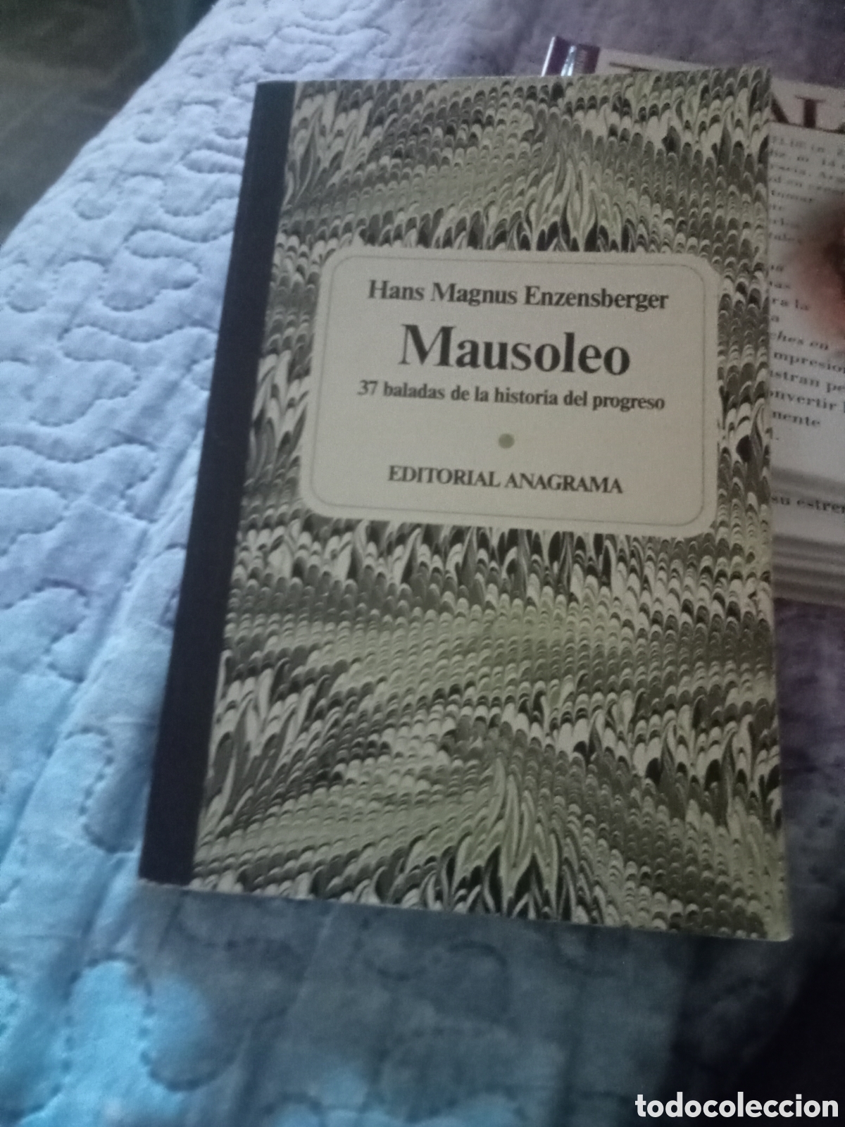 Libros de segunda mano: Hans Magnus Enzensberger. Mausoleo. Anagrama 1979