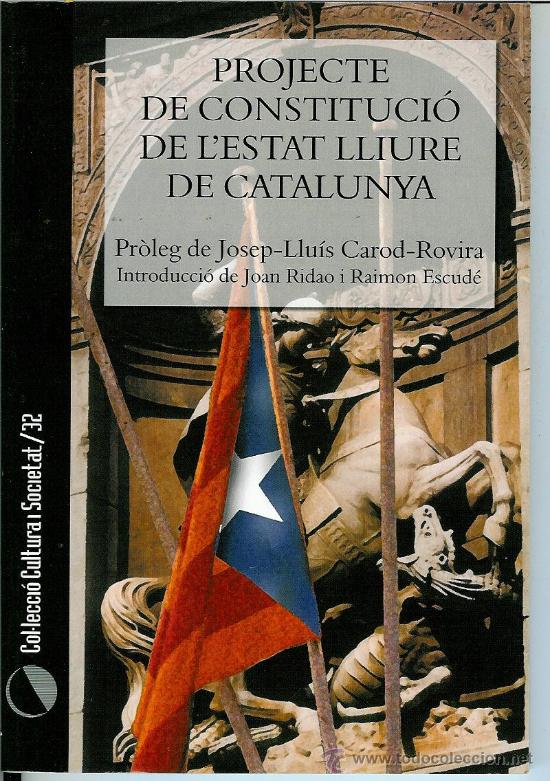 Libros de segunda mano: Projecte de constituci&oacute; de lestat lliure de Catalunya - Foto 1