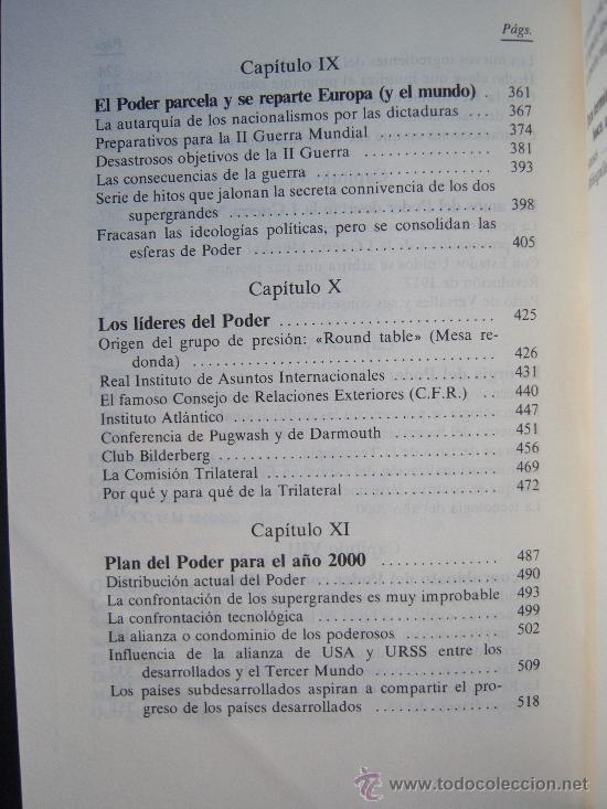Libros de segunda mano: La red del poder, de J. A. Cervera. Los agentes secretos del poder: Bilderberg, Pugwash, Trilateral. - Foto 6