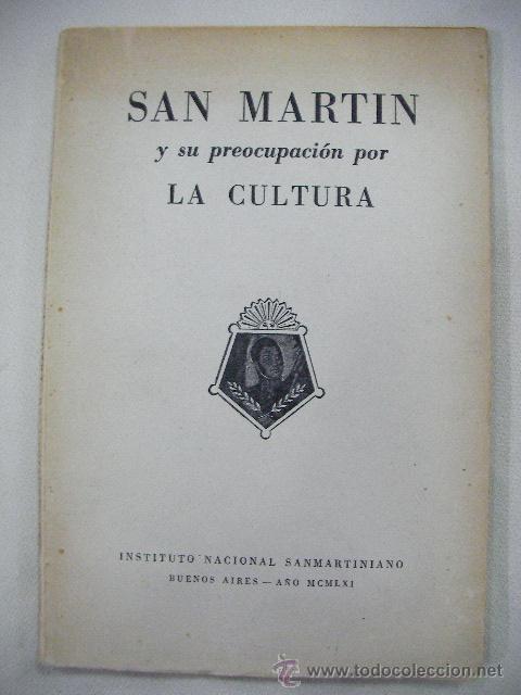 Livres d'occasion: SAN MARTIN Y SU PREOCUPACION POR LA CULTURA