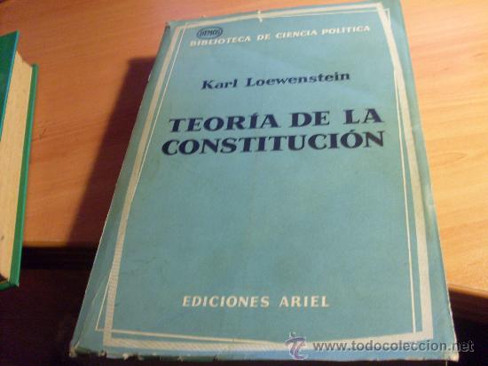 Teoria de la constitucion ( karl loewenstein ) - Vendido en Venta