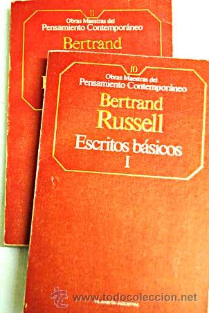 Libros de segunda mano: Bertrand Russell. Escritos b&aacute;sicos. 2 tomos. - Foto 1