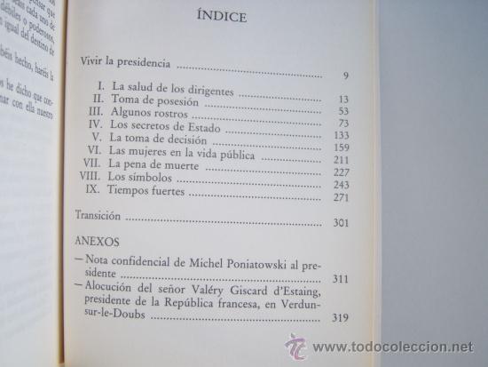 Libros de segunda mano: Valery Giscard d&acute;Estaing. El poder y la vida. Presidente Francia. - Foto 4