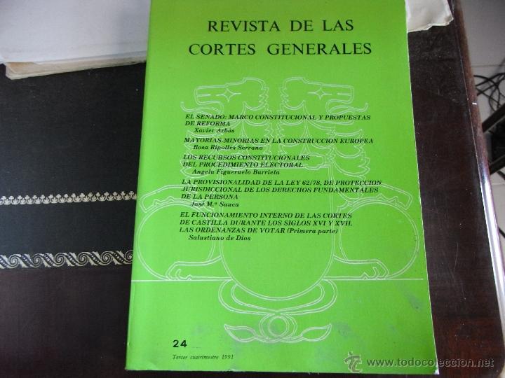 Libros de segunda mano: Revista de las Cortes generales. n&ordm; 24.
