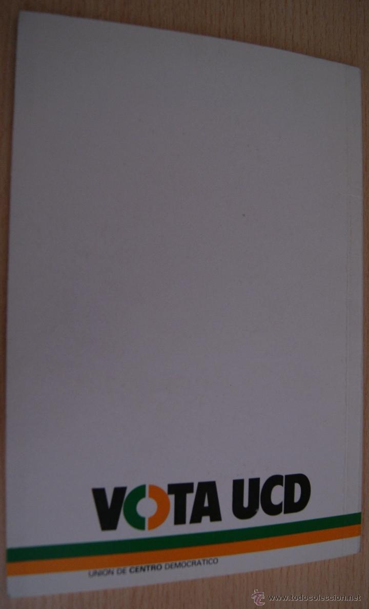 Libros de segunda mano: Programa Electoral de 1979 de UCD Uni&oacute;n de Centro Democr&aacute;tico - Adolfo Suarez - Foto 2