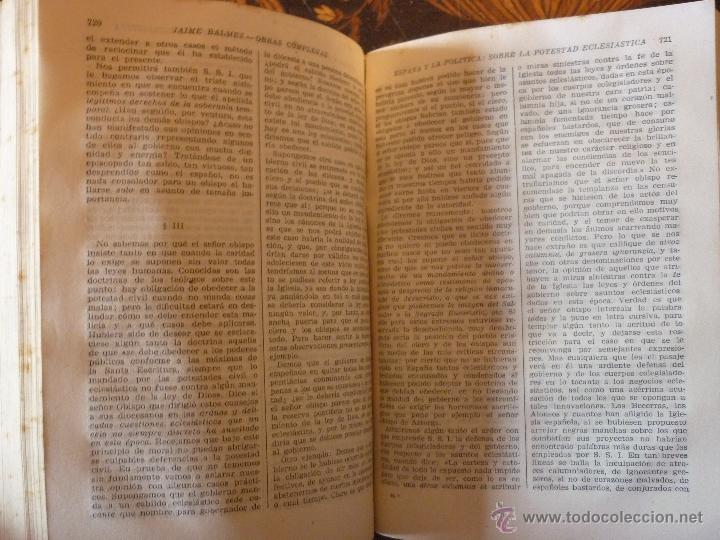 Libros de segunda mano: Obras completas - Jaime Balmes - Foto 3