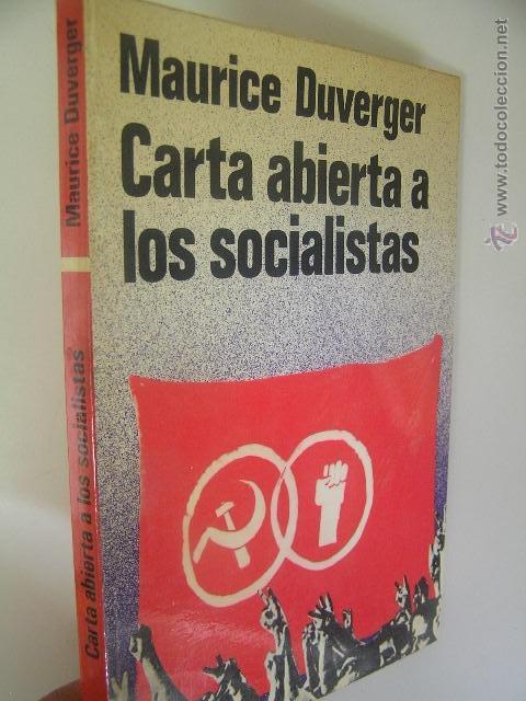 Libros de segunda mano: carta abierta a los socialistas,maurice duverger,1977,martinez roca ed,ref marx bs5