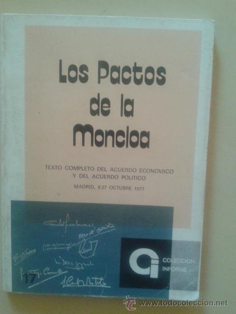 Libros de segunda mano: LOS PACTOS DE LA MONCLOA - TEXTO COMPLETO - Foto 1