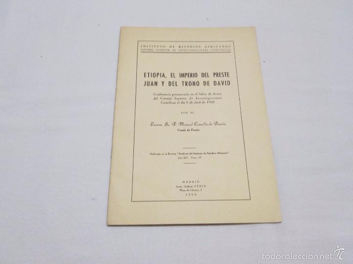 Libros de segunda mano: ETIOPIA, EL IMPERIO DEL PRESTE JUAN Y DEL TRONO DE DAVID - CENCILLO DE PINEDA, MANUEL - 1960
