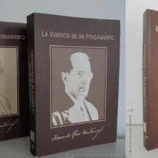 Libros de segunda mano: LA VIGENCIA DE UN PENSAMIENTO I,II Y III. FERNANDO GOMEZ MARTINEZ. GOBERNACION DE ANTIOQUIA 1997.. Lote 53738250