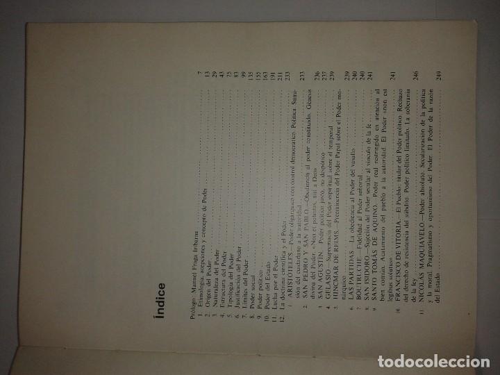 Libros de segunda mano: TEOR&Iacute;A DEL PODER 1977 JOAQU&Iacute;N BLANCO ANDE 1 &ordf; EDICI&Oacute;N EDICIONES PIR&Aacute;MIDE - Foto 3