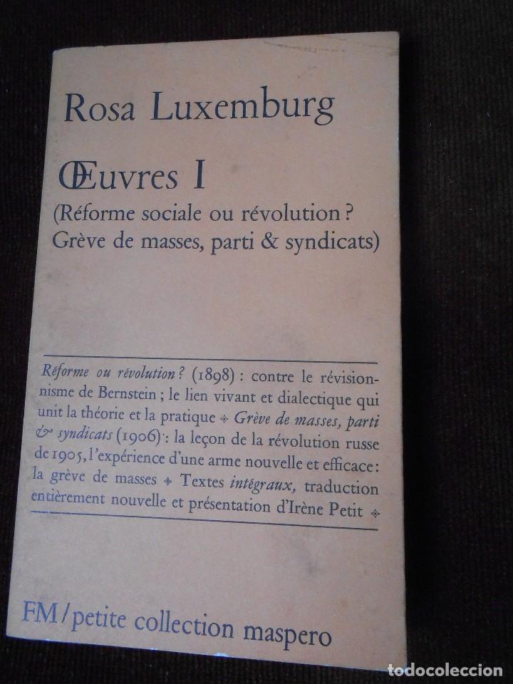 Libros de segunda mano: Rosa Luxemburgo -OEUVRES I - Foto 1