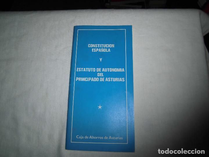 Livres d'occasion: CONSTITUCION ESPA&Ntilde;OLA Y ESTATUTO DE AUTONOMIA DEL PRINCIPADO DE ASTURIAS 1977