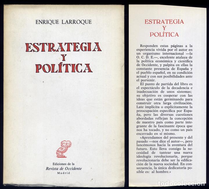 Libros de segunda mano: LARROQUE DE LA CRUZ, Enrique.  Estrategia y pol&iacute;tica.  1967.