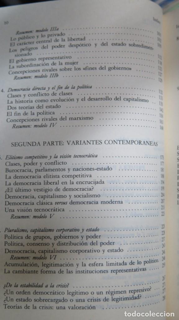 Libros de segunda mano: MODELOS DE DEMOCRACIA. DAVID HELD - Foto 3