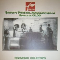 Libros de segunda mano: SINDICATO PROVINCIAL AGROALIMENTARIO DE SEVILLA DE CCOO CONVENIO COLECTIVO DEL SECTOR DE ADEREZO. Lote 86051184