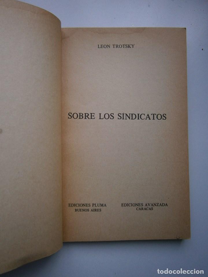 Libros de segunda mano: SOBRE LOS SINDICATOS Leon Trotsky Pluma 1974 EC - Foto 8