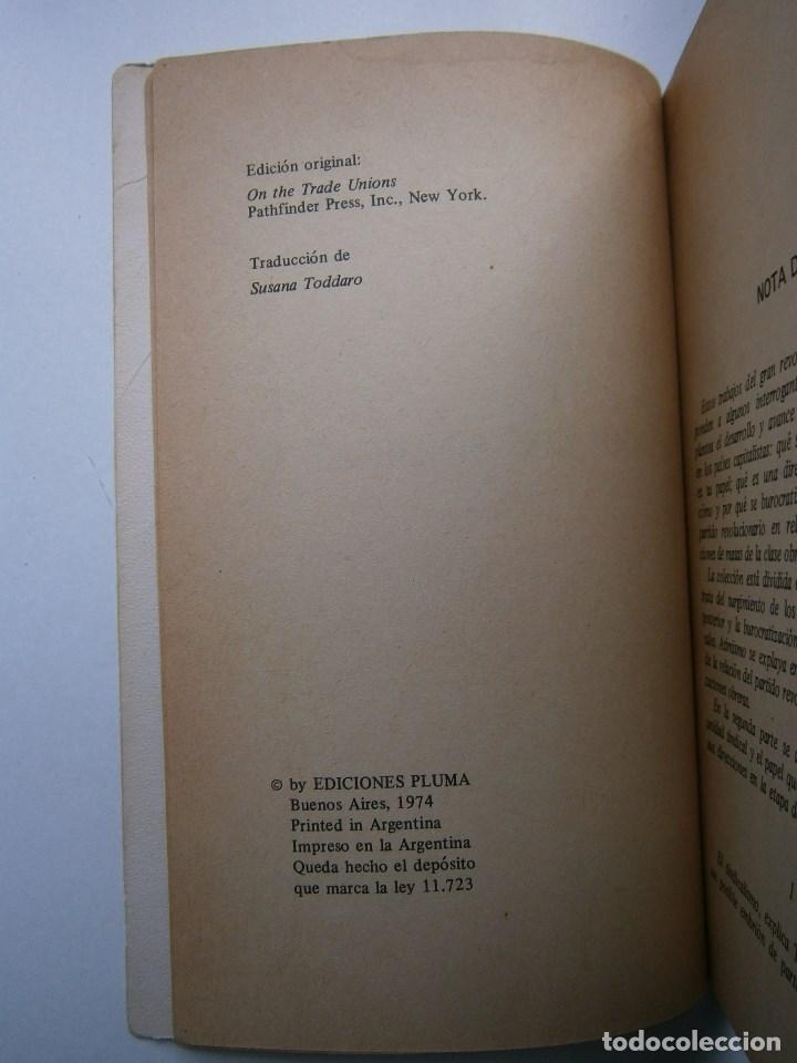 Libros de segunda mano: SOBRE LOS SINDICATOS Leon Trotsky Pluma 1974 EC - Foto 9