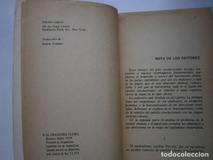 Libros de segunda mano: SOBRE LOS SINDICATOS Leon Trotsky Pluma 1974 EC - Foto 10