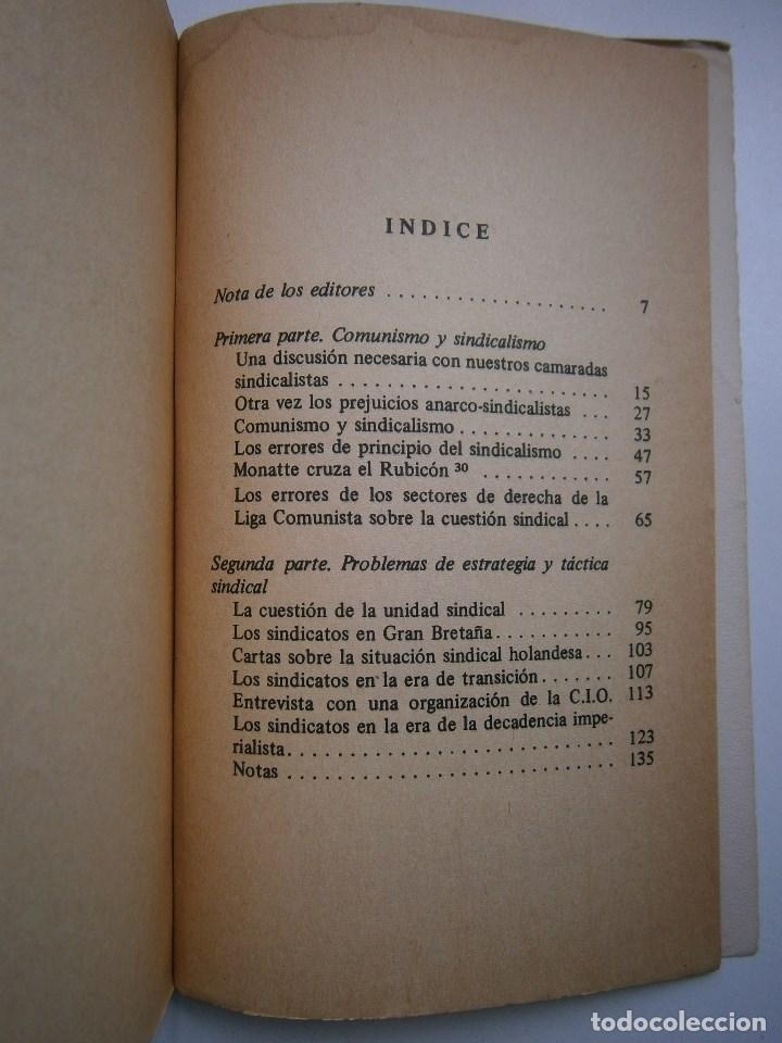 Libros de segunda mano: SOBRE LOS SINDICATOS Leon Trotsky Pluma 1974 EC - Foto 11
