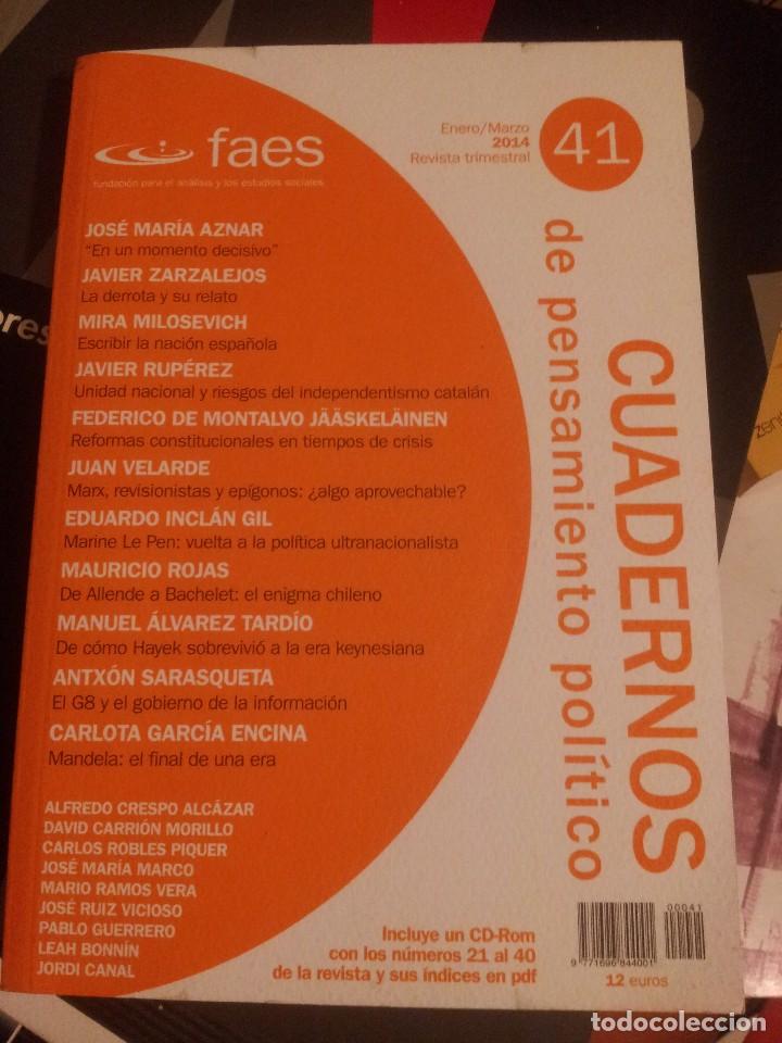 Libros de segunda mano: FAES CUADERNOS N&ordm; 12 Y 41 - Foto 1