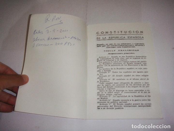 Libros de segunda mano: CONSTITUCI&Oacute;N DE LA REP&Uacute;BLICA ESPA&Ntilde;OLA - Foto 2