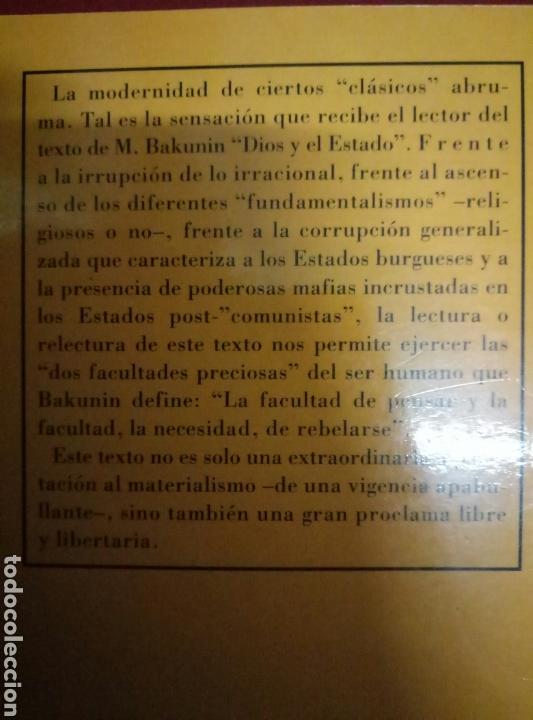Libros de segunda mano: DIOS Y EL ESTADO, MIJAIL BAKUNIN - Foto 2