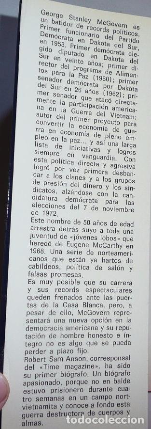Libros de segunda mano: George Stanley McGovern - Robert Sam Anson (Dopesa, 1972) - Foto 3