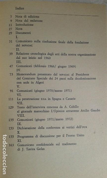 Libros de segunda mano: Mpaiac red - Canarie il colonialismo dimenticato - M. Albano - Cubillo - Canarias - Raro - 1973 - Foto 2 - 120628735