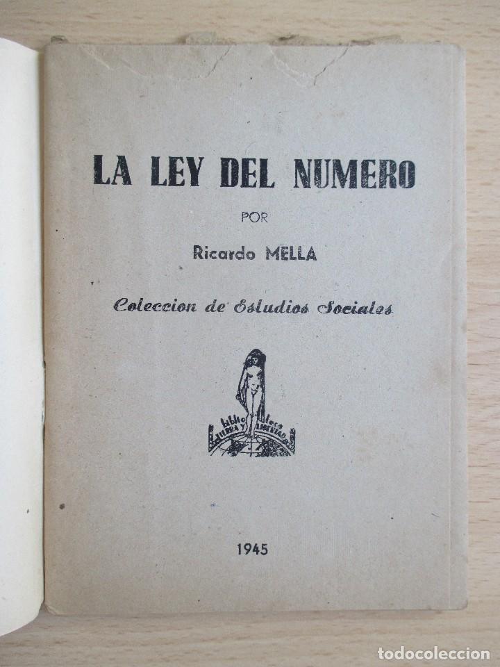 Libros de segunda mano: La ley del n&uacute;mero, de Ricardo Mella - Foto 3