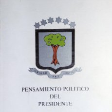 Libros de segunda mano: PENSAMIENTO POLÍTICO DEL PRESIDENTE OBIANG NGUEMA MBASOGO, POR DISCURSOS Y CITAS. 1982