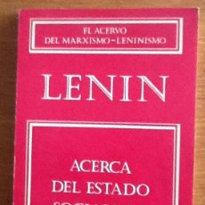Libros de segunda mano: ACERCA DEL ESTADO SOCIALISTA. V. I. LENIN