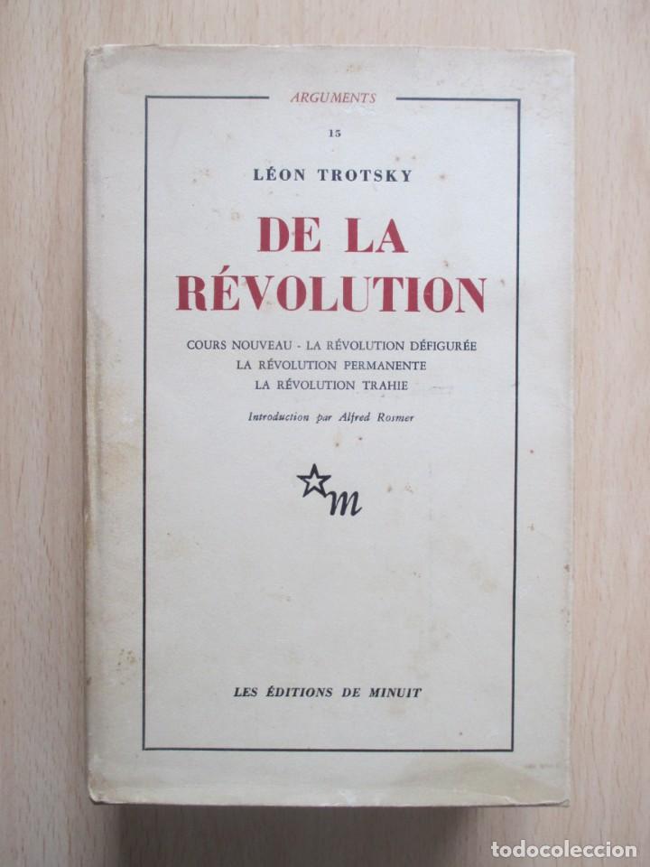 Libros de segunda mano: De la R&eacute;volution, de L&eacute;on Trotsky - Foto 1
