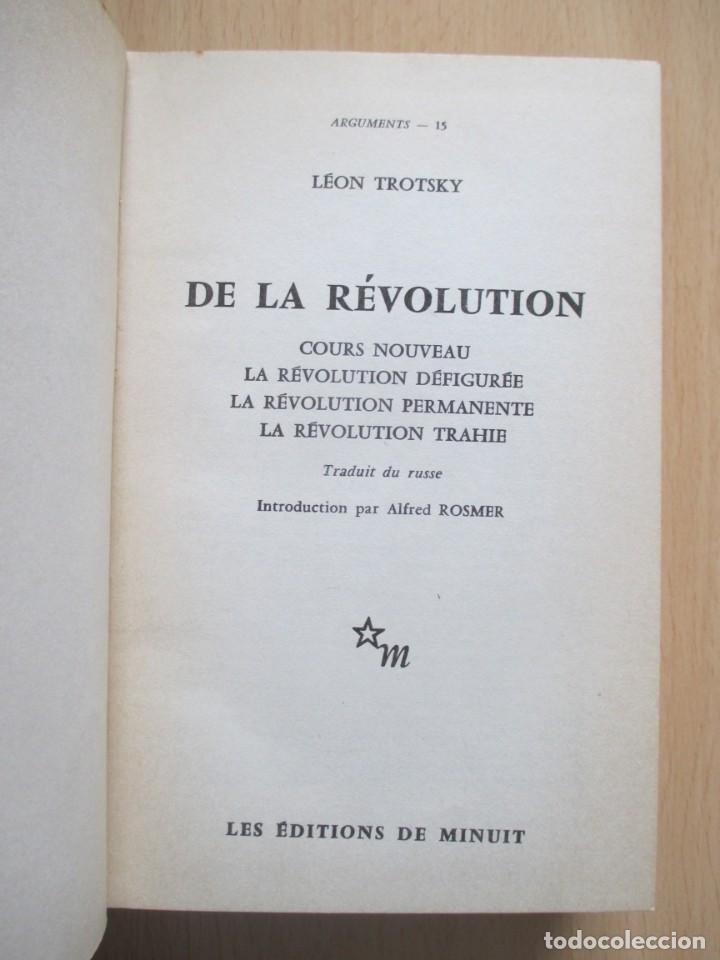 Libros de segunda mano: De la R&eacute;volution, de L&eacute;on Trotsky - Foto 9