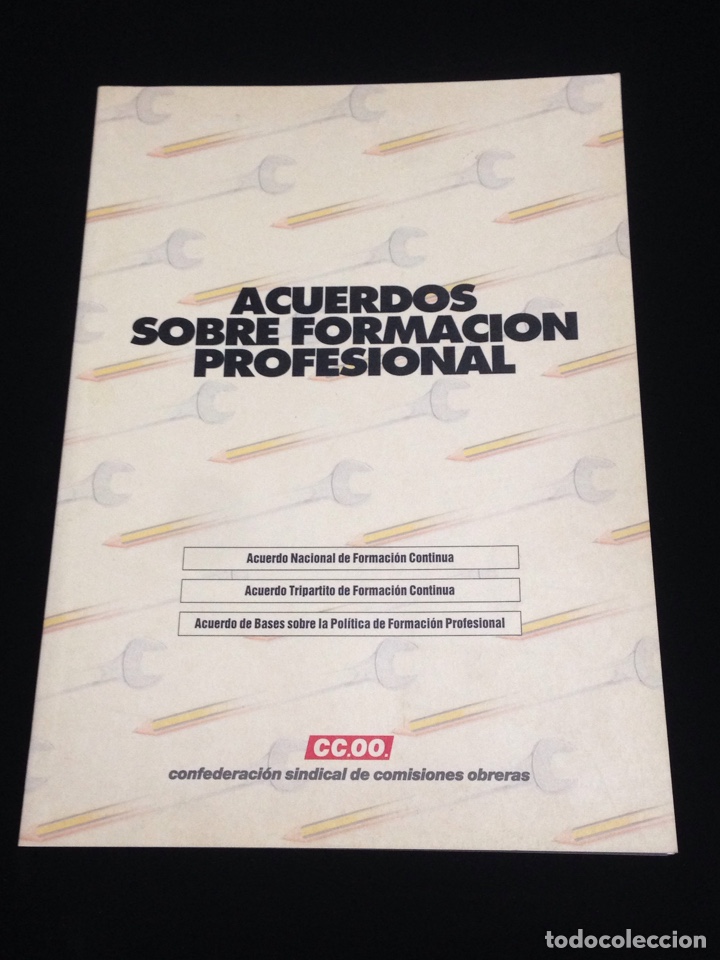 Second hand books: Acuerdo sobre formacion profesional,CC.OO.,a&ntilde;o 1997.