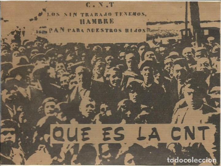 Second hand books: QU&Eacute; ES LA C.N.T. (Servicio de Publicaciones de la Confederaci&oacute;n Nacional del Trabajo, Espa&ntilde;a, 1977)