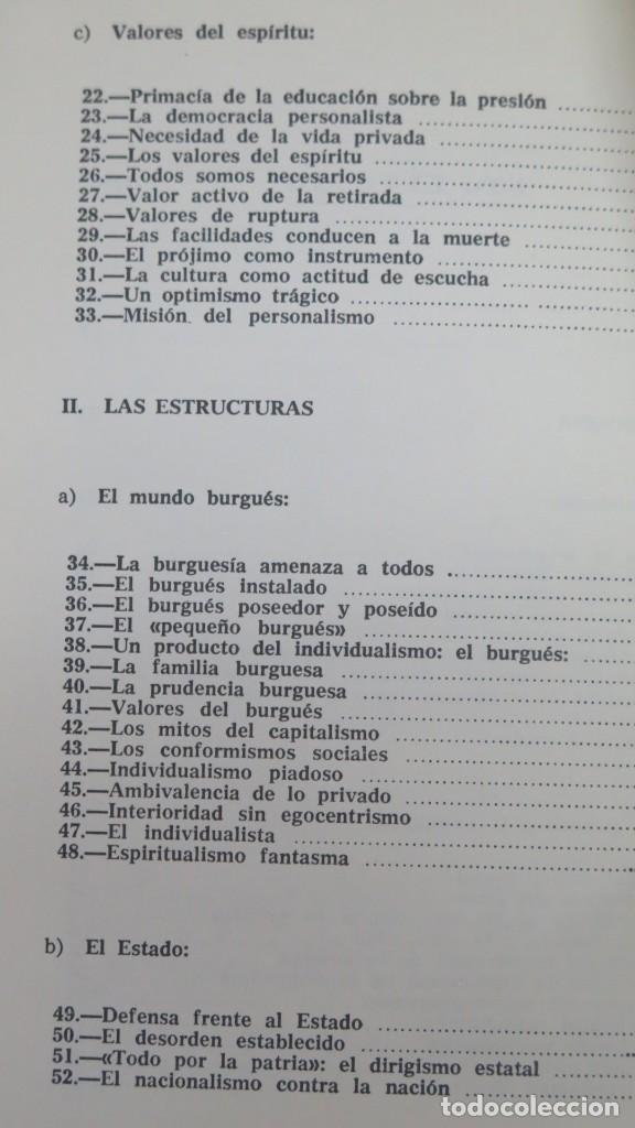 Libros de segunda mano: EL COMPROMISO DE LA ACCI&Oacute;N. MOUNIER - Foto 3