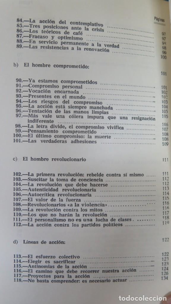 Libros de segunda mano: EL COMPROMISO DE LA ACCI&Oacute;N. MOUNIER - Foto 5