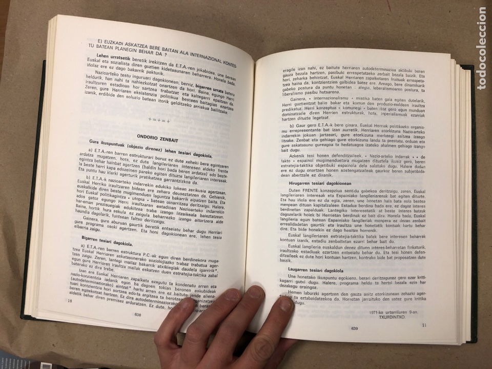 Libros de segunda mano: BRANKA (2 TOMOS). EUSKALDUN SOZIALISTA ALDIZKARIA. EDICIONES VASCAS ARGITALETXEA 1979. - Foto 9 - 165077421