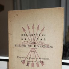 Libros de segunda mano: DELEGACION NACIONAL DEL FRENTE DE JUVENTUDES.PROGRAMA Y TEMAS DE FORMACION PARA CENTROS DE TRABAJO. . Lote 166959704