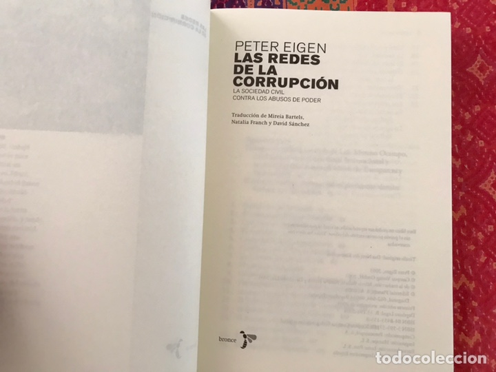 Libros de segunda mano: Las redes de la corrupci&oacute;n. Peter Eigen. Como nuevo - Foto 4