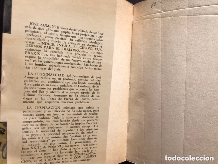 Libros de segunda mano: Confrontaci&oacute;n, di&aacute;logo y compromiso. Jos&eacute; aumente - Foto 3